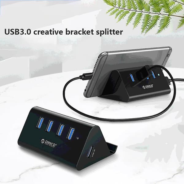 Multi USB 3.0 4-port Splitter High Speed 5gbps USB Hub Adapter til pc bærbar