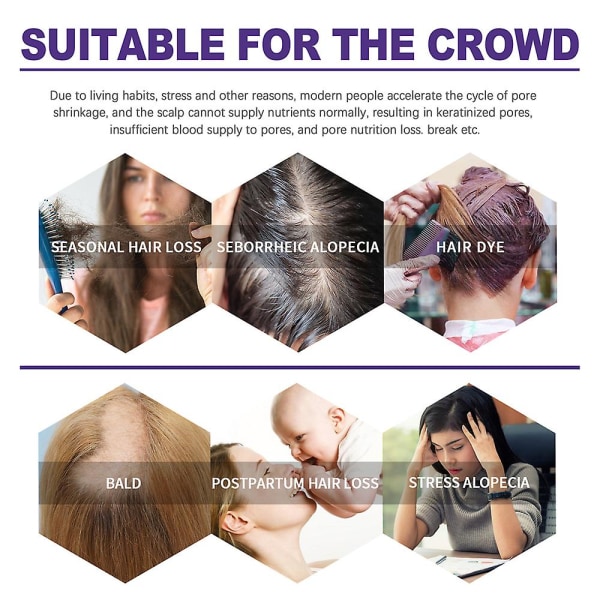 9 stk Hair Care Essence Massage Hårreparation Beskadiget hår Hovedbundspleje Næringsopløsning