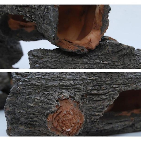 Fiskeske Dekoration Harpiks Hul Træ Landskab Akvarium Ornament