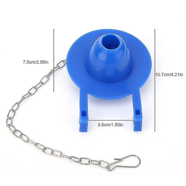 2 st 7,5 cm Kvalitetsgummi Dräneringsventil Toalett Tankbeslag Toalett Tätning Vattenstoppventilskydd