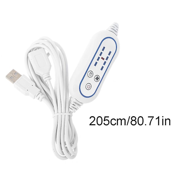 4-trinns justerbar fjernkontroll for USB-vifte LED-lys Universal fjernkontroll 1 stk