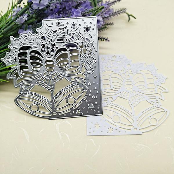 Juleklokke Kunst Metal Skæredøre Skabelon Diy Scrapbooking Album Papirkort Skabelon Form Embossing Kunsthåndværk Dekoration