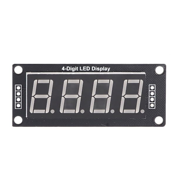 4 st 0,56 tum blå LED-segment digital displaymodul, 4 bitar 7 segment PCB-klockmodul