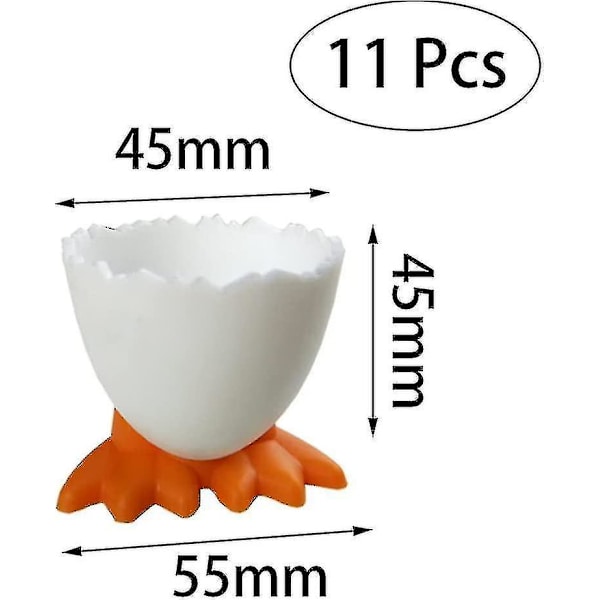 20 stk. eggekopper tegneserie egg holdere myke hardkokte egg kopper til frokost