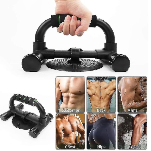 Push Up Tangot Voimaharjoittelu-ergonomiset jalustat Push-up Kiinnike Board1kpl-vihreä