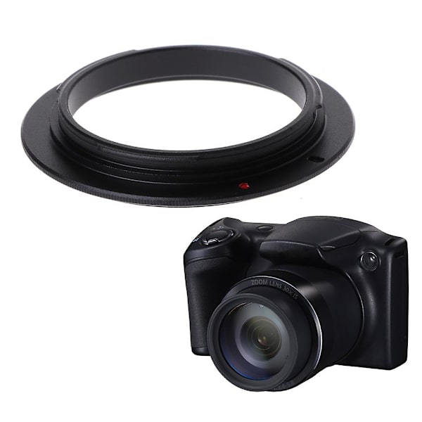 58mm makroobjektiv omvendt adapterring for Ef Ef-s 1000d 60d 5d kamera