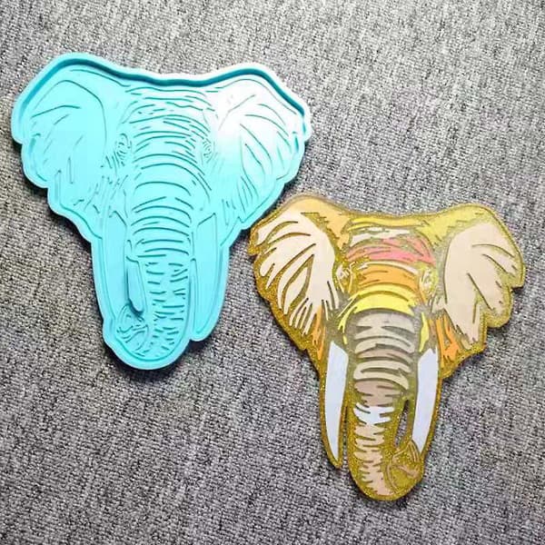 Fruktfatstøpeform Serveringsbrett Diy Form Elefant For Hodefat Silikon