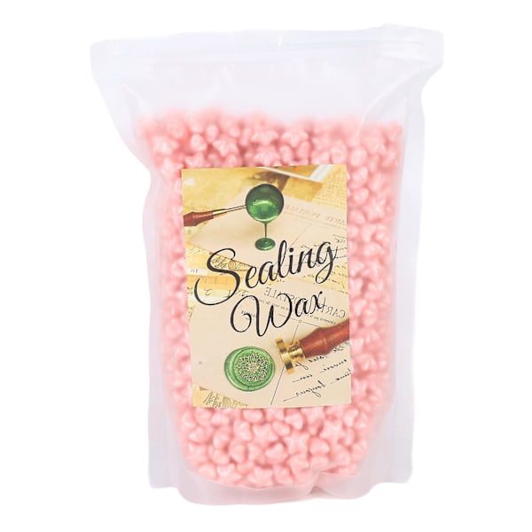 Snabbtorkande rosa 500g stjärnvax pärlor för bröllopsinbjudningar & kuvert