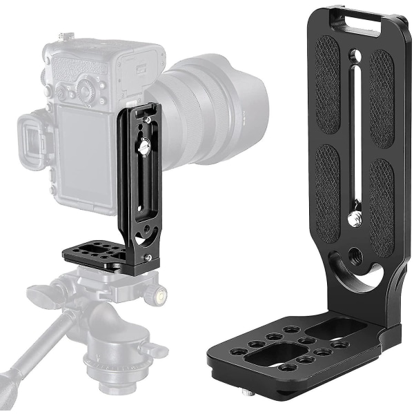 Dslr-kameran L-kiinnike kolmijalkainen pikakiinnityslevy, yhteensopiva Canon Nikon Sony Dji Osmo Ronin Zhiyun stabilisaattori