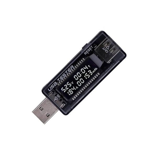 Dc Mobil Strømforsyning Opladning Strøm Digital Monitor Usb Tester Strøm 0-3a 4-20v Dobbelt Måler Display