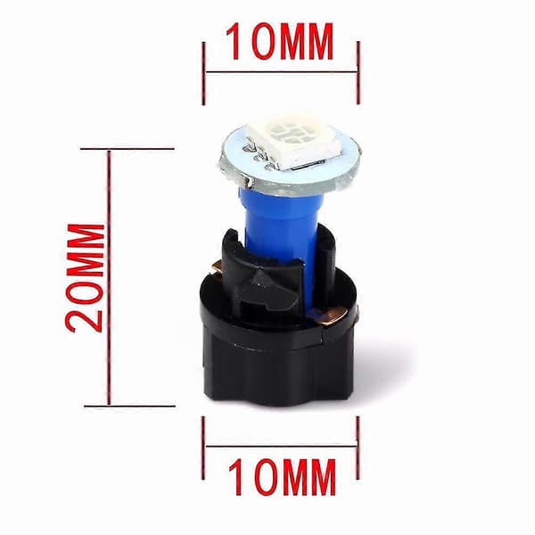 Bil Auto PC74 T5 LED Twist Socket Instrumentpanel Kluster Plug Dash Ljus Mix Glödlampa Grön Röd Blå
