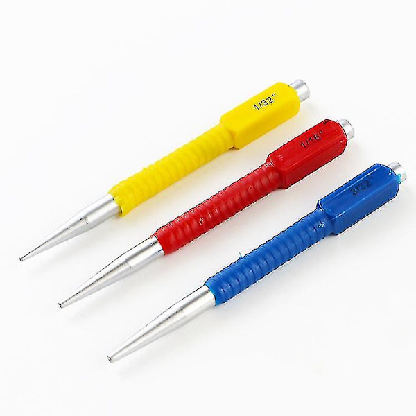 Stans av 3 spikar Metallspikar Punktmarkering Färgkod Set med 0,8/1,6/2,4 mm Jiujiuso