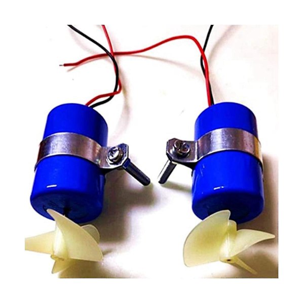 1 par RC Jetbåd undervands motor thruster 7.4v 16800rpm Cw Ccw 3-blade propeller til DIY -rov robot RC agn
