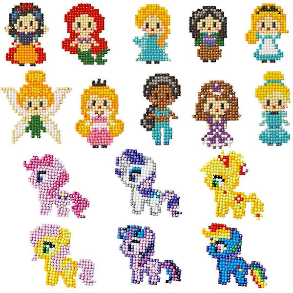 5d Diamantmålning Set, Diamantmålning Kits För Barn Diy Princess My Little
