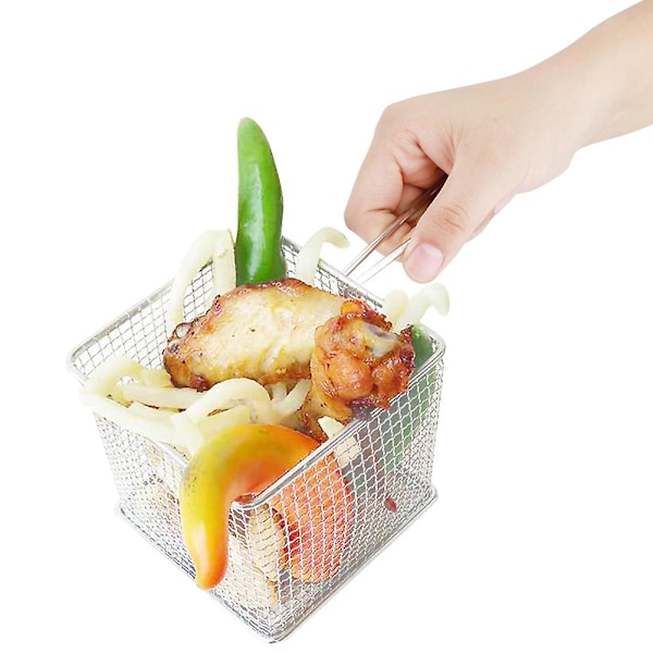 Minifritöser i rostfritt stål - Sil för matpresentation för potatislagning