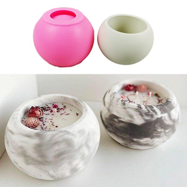 Diy Blomsterpot Silikoneforme Opbevaringsboks Resinform Gips Betonform