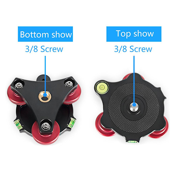Lp-64 kolmipyöräinen tarkkuustaso vesivaa'alla Gradienter 3/8\" ruuvinreikä
