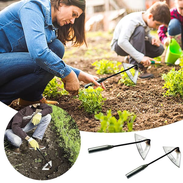 2 stk. Ultipurpose Hollow Curved Have Weeding Small Hoe