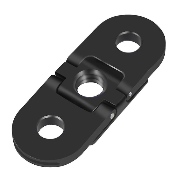Metallfinger Tripod Mount Adapter Dubbel Port 1/4 Gänghål Vikbart Bas för 10/9/8/max Sportkameror