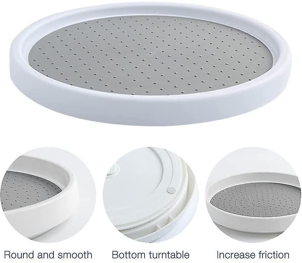 2-pack Kryddställ med Karusell, 360° Rotationsbar Kryddhållare för Kök