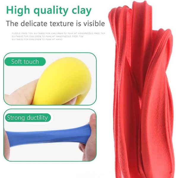 Youmi 36 Pack Modeling Clay Ultra Light Air Dry Clay Magic Clay Plasticine Artist Studio Legetøj til gør-det-selv kunst og håndværk Projekter Gave