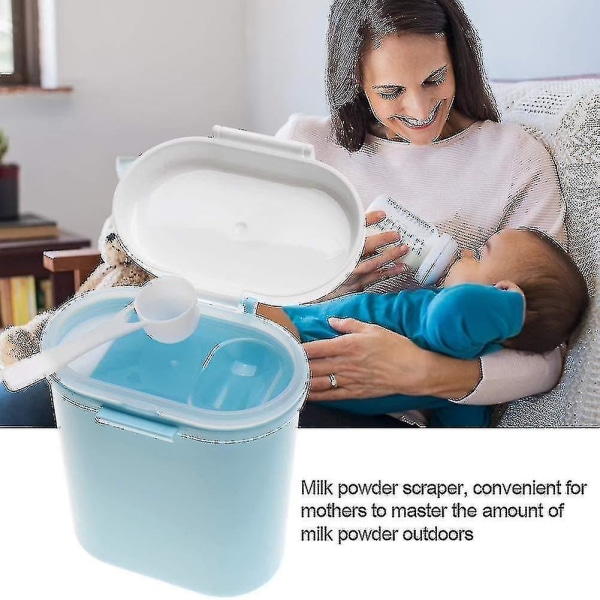 Bærbar babymelkpulverdispenser, oppbevaringsbeholder for babymat