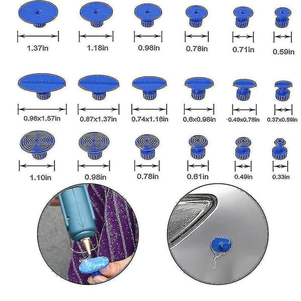 Metalliauton kolarin korjaustyökalut Dent Puller Dents Auto Body Suction Cup