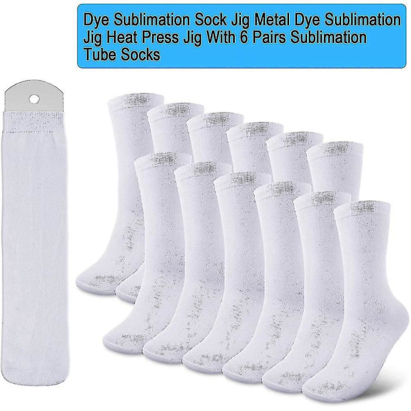 Sublimeringstrumpor, tryckbara strumpor med sublimeringstrumpejigg, sublimeringsjigg för DIY-strumpor