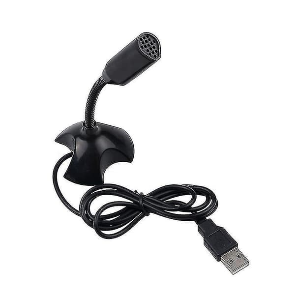 Justerbar USB-mikrofon for laptop, mini studio-mikrofonstativ med