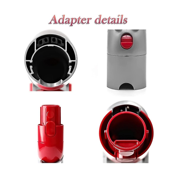 Adapter för V7 V8 V10 V11 V15 Snabbfäste Låg Räckviddsadapter 970790-01 Dammsugartillbehör