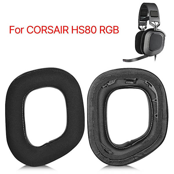 Öronkuddar för Corsair Hs80 Rgb-hörlurar, brusreducerande minnesskumkuddar
