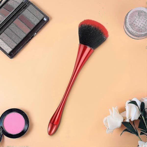 Super Stor Mineralpudderbørste, Blød Fluffy Foundationbørste, Professionel Pudderbørste Og Blushbørste Til Daglig Makeup