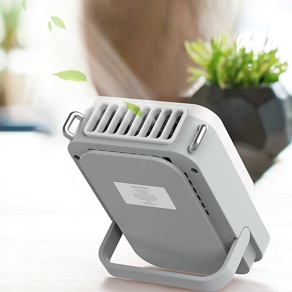 Bärbar nackfläkt Mini Usb laddning luftkylare batteridriven med snöre