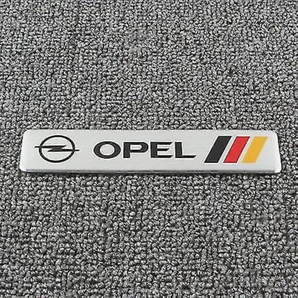 3D Aluminium Bil Emblem Badge Styling Bagageutrymmesdekaler För Opel Astra H G J Insignia Mokka Zafira Corsa Vectra C D Karosseri Tillbehör Boris c