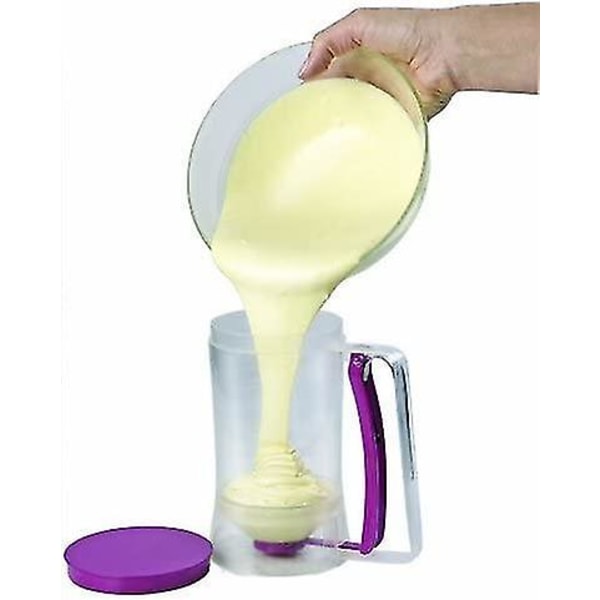 Deigdispenser 900 ml kapasitet, praktisk for baking av cupcakes, muffins, pannekaker, donuts