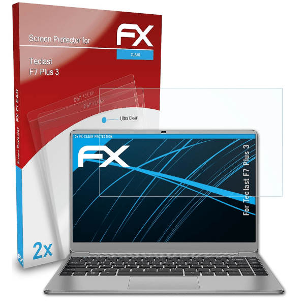 atFoliX 2x skyddsfolie kompatibel med Teclast F7 Plus 3 Displayskyddsfolie klar
