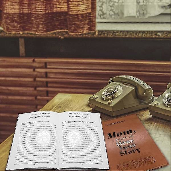 Mor, jeg vil høre din historie - Guidet journal til mødre, Hardback notesbog med båndbogmærke