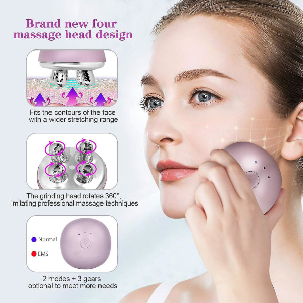Face Massager Rollers Ems Facial Toning Lifting Machine Electric Skin Care Beauty Device