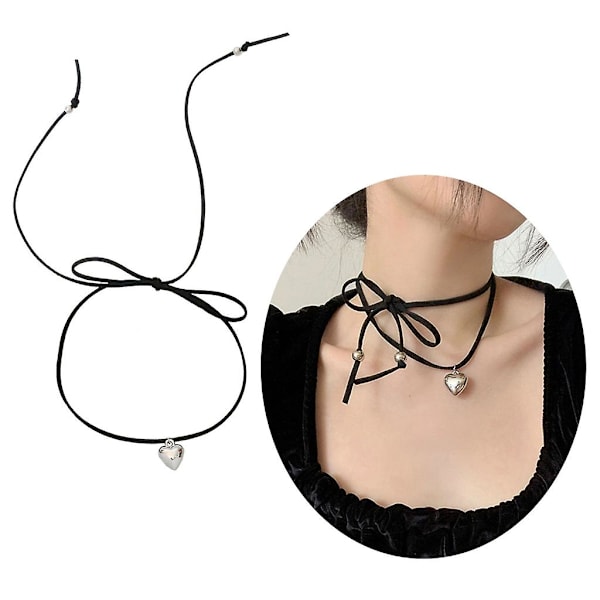 Sydänriipus kaulakoru Choker Kaulaketju Ketju Elegantti Soliskuoppa Ketju Kaulakoru