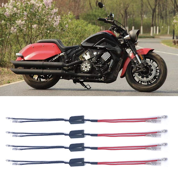 4 stk 10w10 Moto Last Dekoding Motstand For Led Mini Blinklys Lys Blinksett
