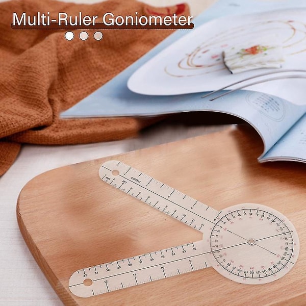 3 stk/sett Spinals Goniometer Protractors Userful Multi-ruler Goniometer Vinkel Spinal Ruler 360 Grader