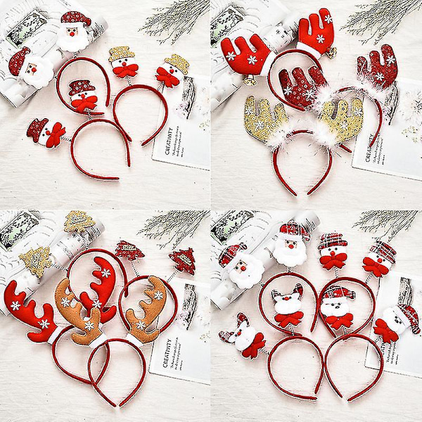 Juldekorationer pannband pannband red snowflake antlers