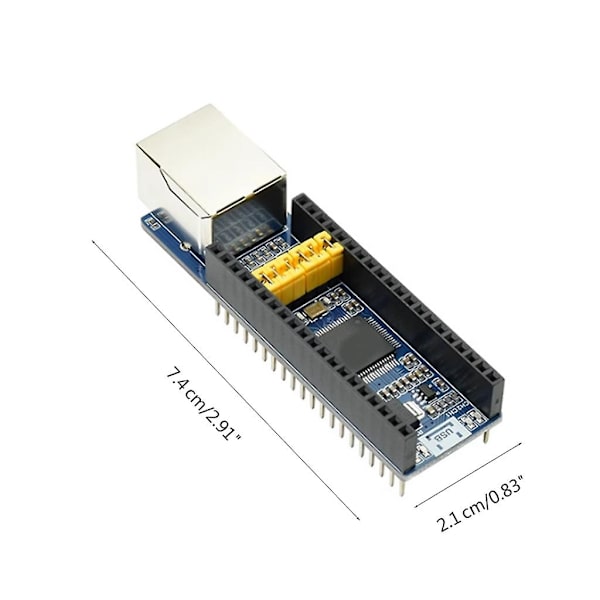 Ethernet til UART-konvertermoduler Hat Breakout Shield-kort til Rpi Rp2040