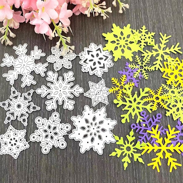 Snefnug Metal Skæredør Stencil Diy Scrapbooking Album Papirkort Skabelon Form Embossing Dekoration