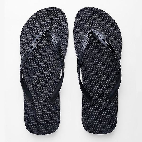 Lilla og sorte, størrelse 40, slanke damesandaler