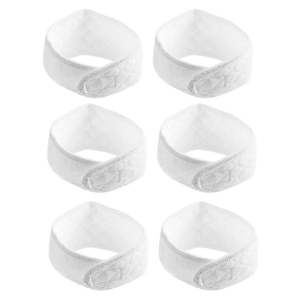 6-pack Baby Navelband, Spädbarns Bomulls Navelband, Nyfödda Magband