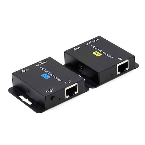 HDMI-kompatibel forlenger for Cat5/Cat6 RJ45 Ethernet UTP-signal opptil 60 m