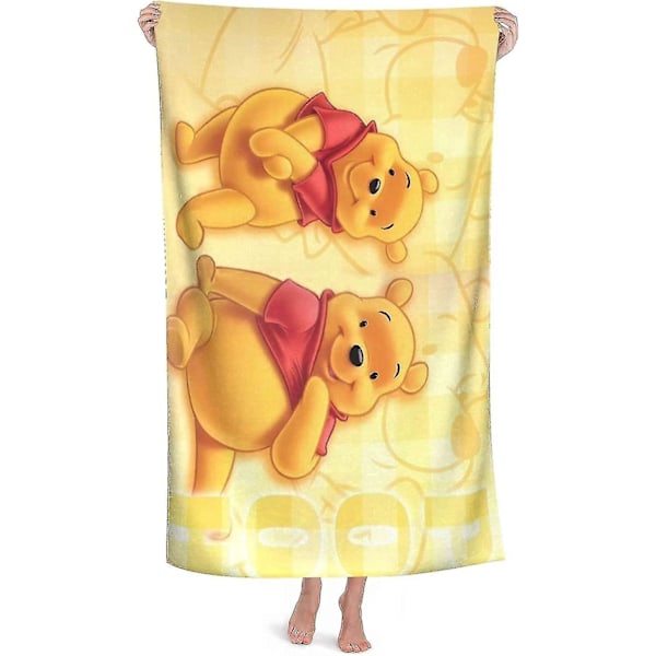 Winnie The Pooh Strandhåndkle Mikrofiber Supermyk Absorberende Hurtigtørkende Stort Badehåndkle Matte For Reise Basseng Svømming Bad Strand