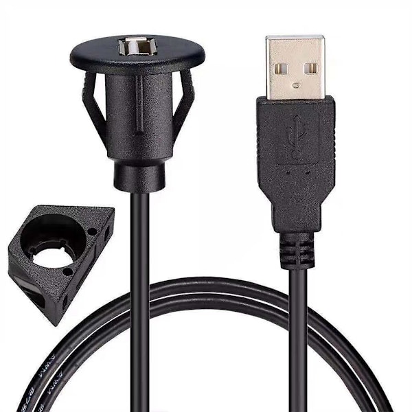 Usb 2.0-kontaktpanelforlengelseskabel én hann til én hunn 100cm/200cm