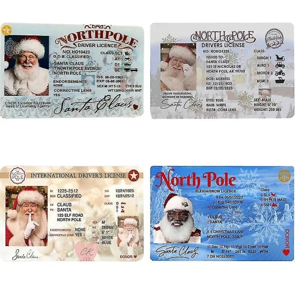 2023 Julkort Jultomten Flygkort Julafton Körkort Barn Julklapp Juldekoration